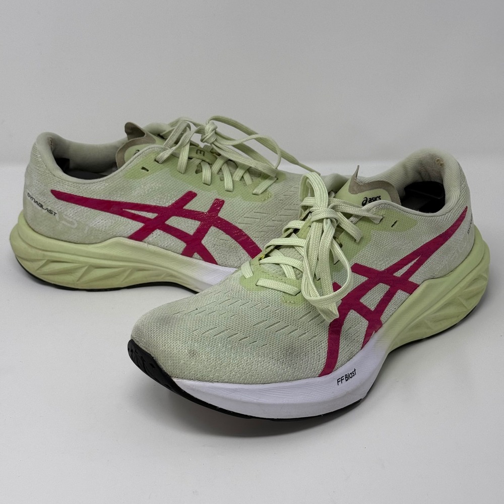 Asics Dynablast 3 Shoes Size 8 Running Gym Hiking Mint Green Pink Women's